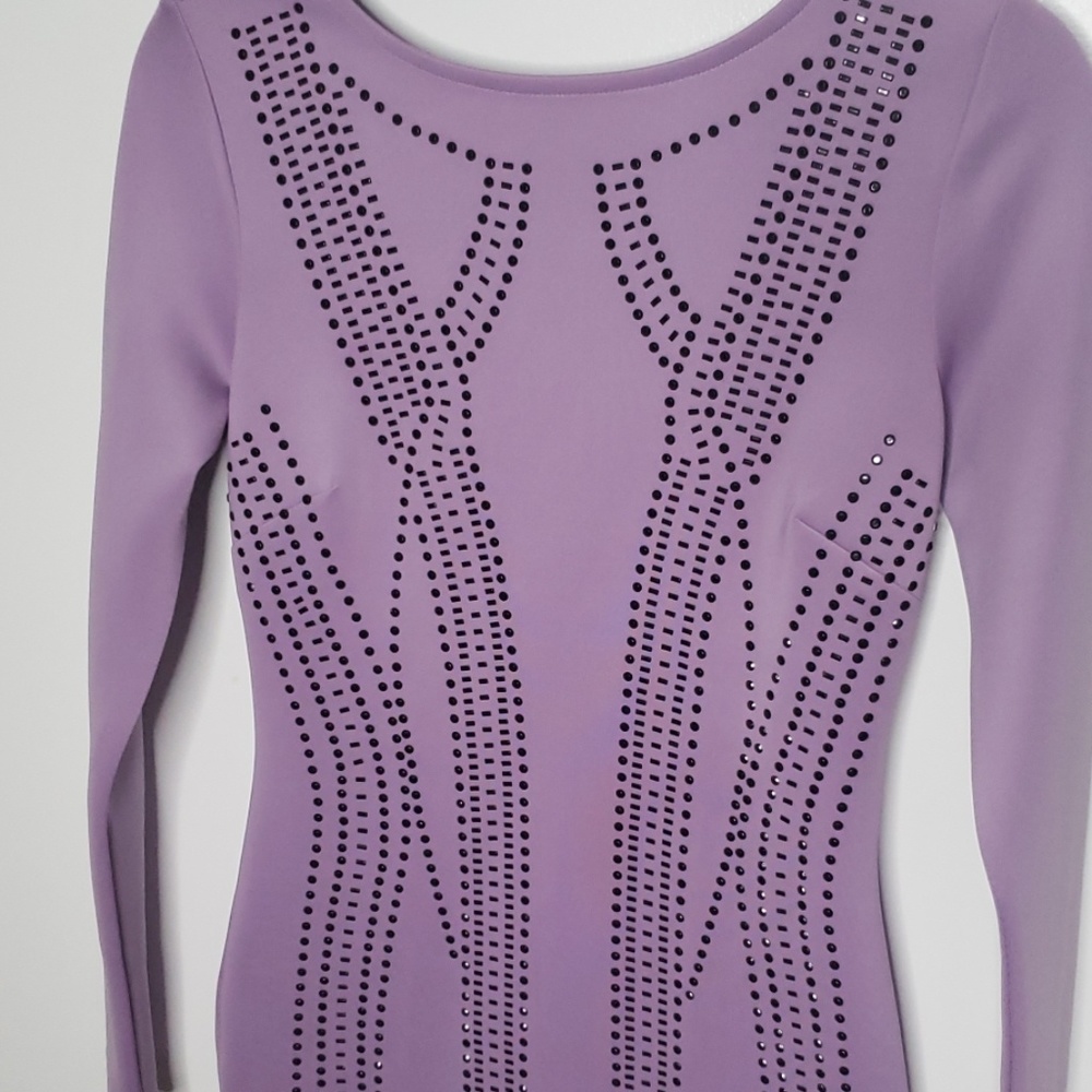 Venus Dress Lavender with metallic applique Sz 2 - Picture 4 of 6